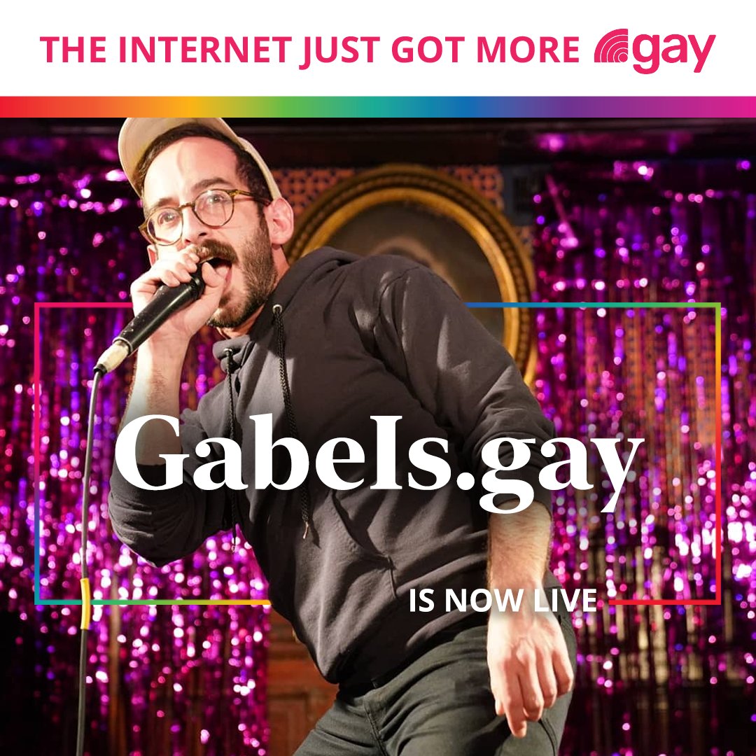 Welcome Gabe González to the .gay community!