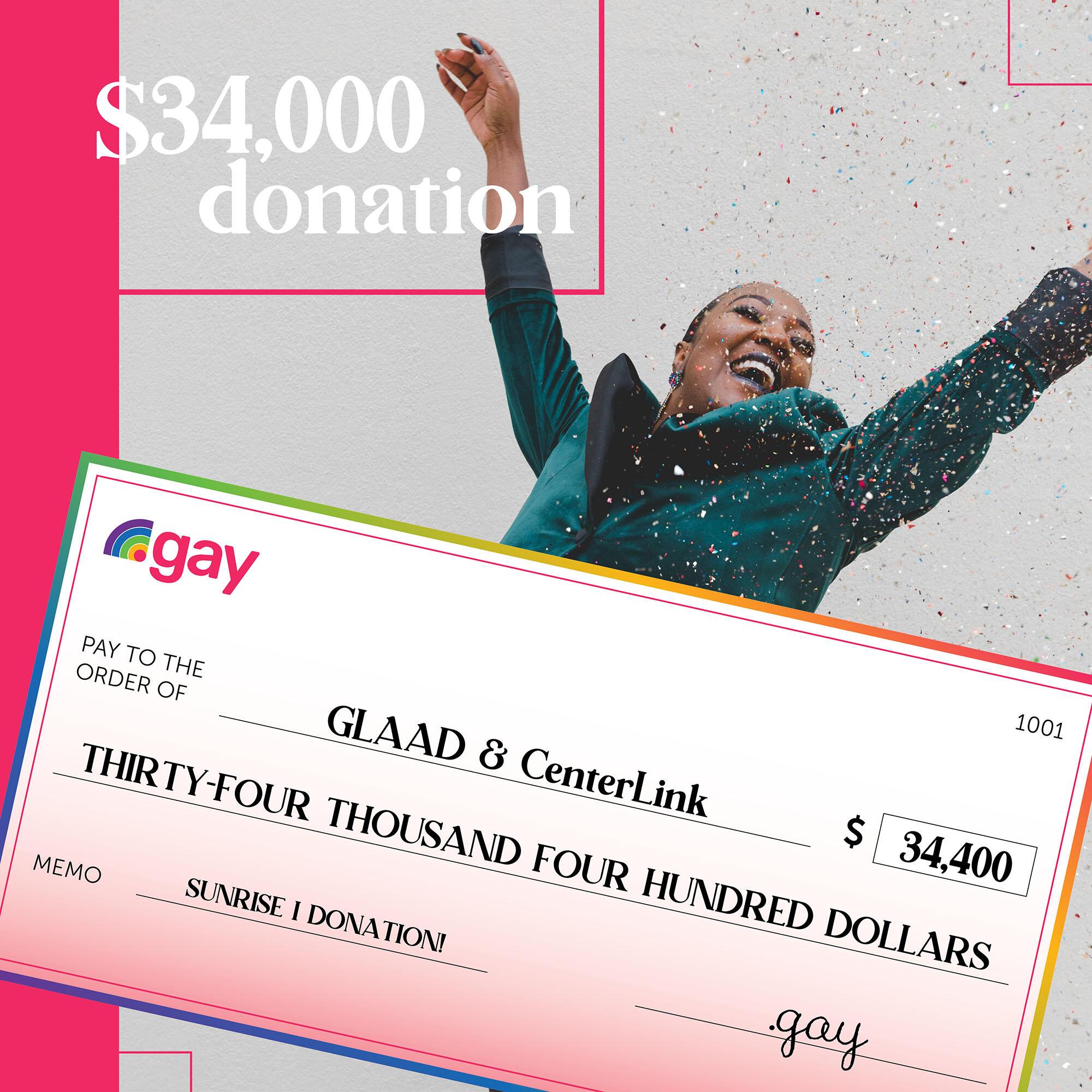 .gay Donates $34,400 to LGBTQIA+ Organizations!