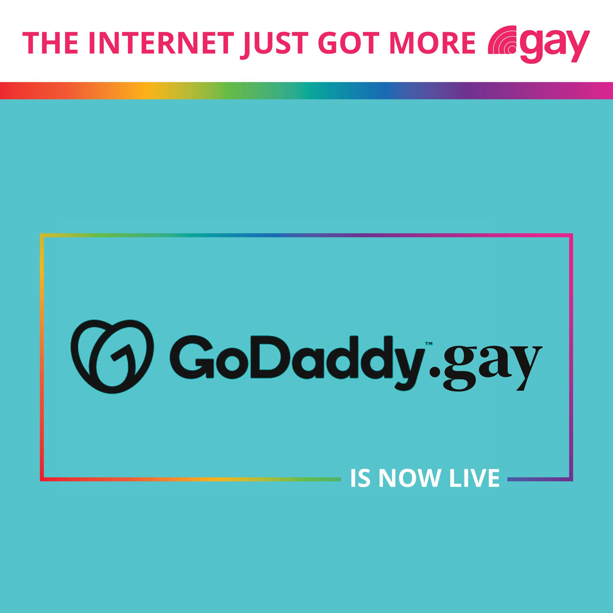GoDaddy Joins the .gay Community of Early Adopters!