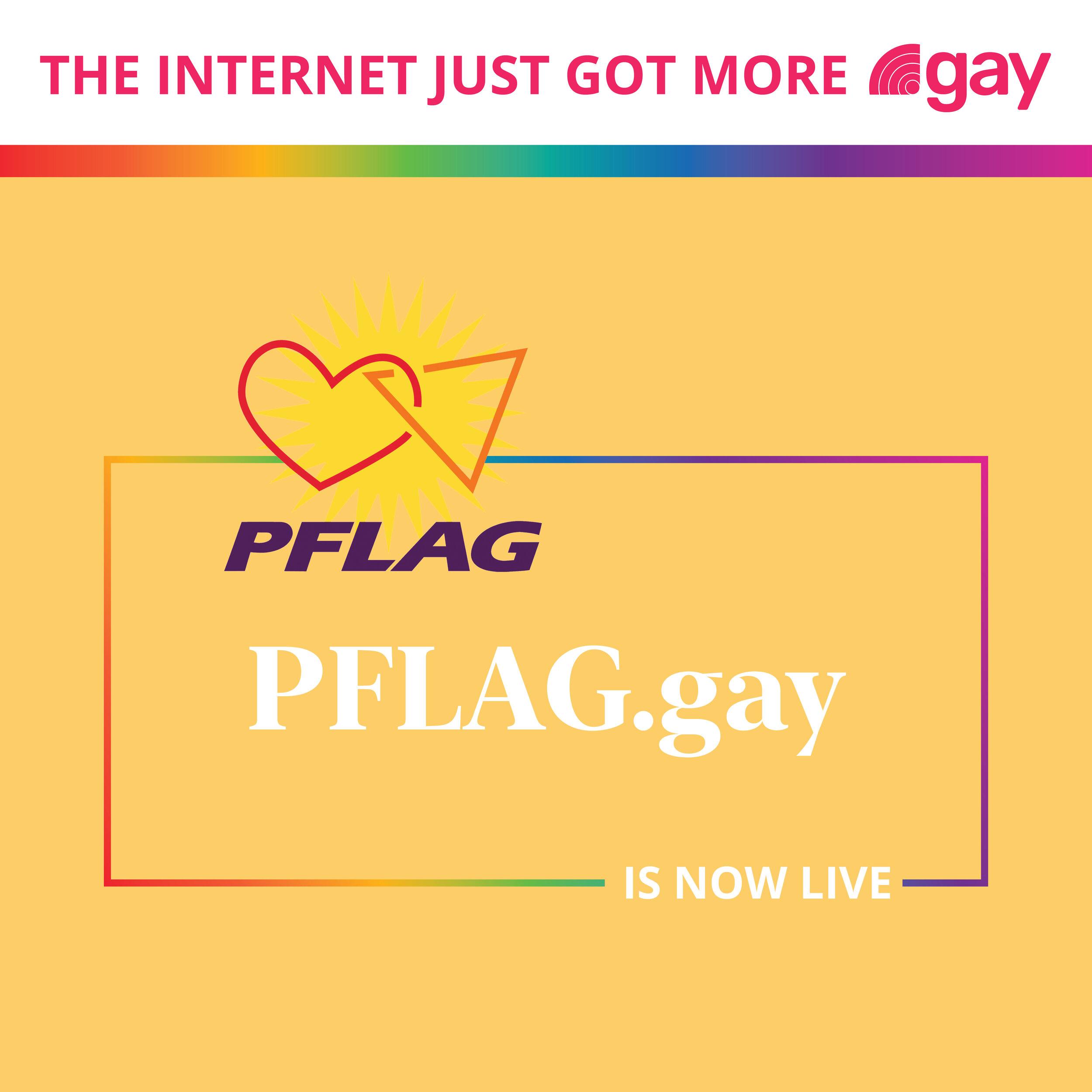 Please Join us in Welcoming PFLAG into the .gay Family!
