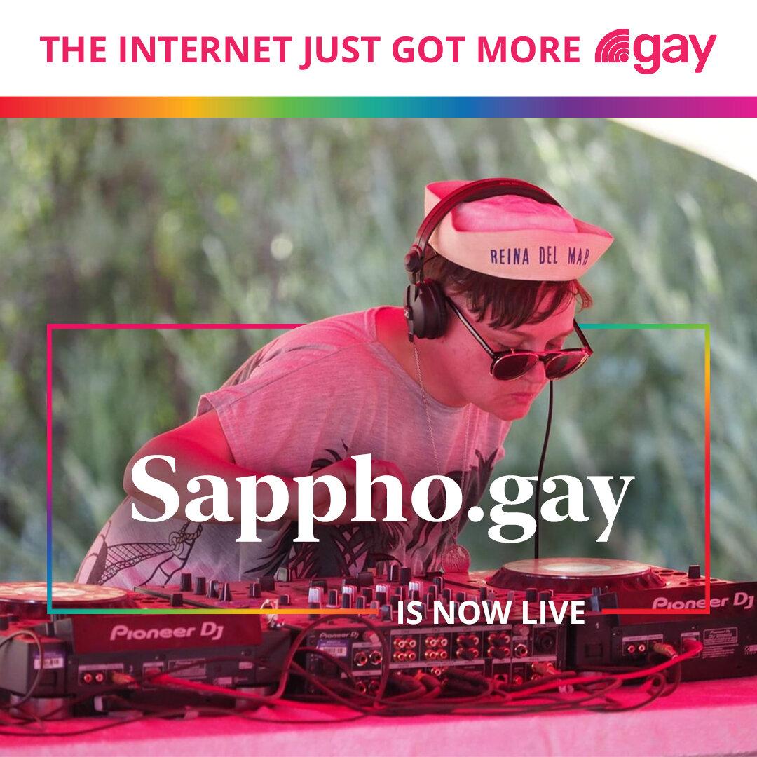Welcome DJ Extraordinaire Sappho to the .gay Community!