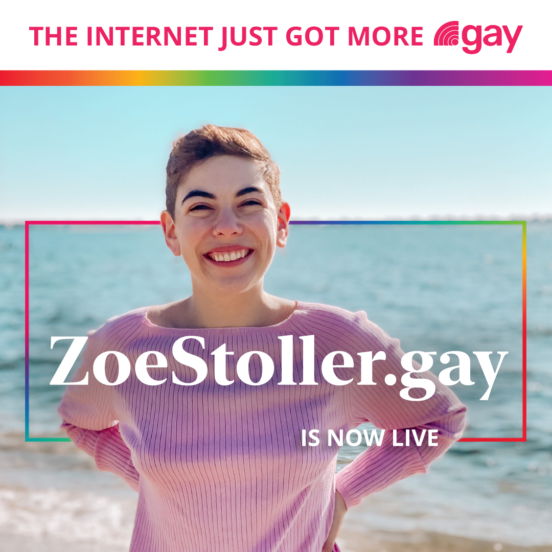 Welcome LGBTQIA+ Mental Health Advocate Zoe Stoller to the .gay Community!